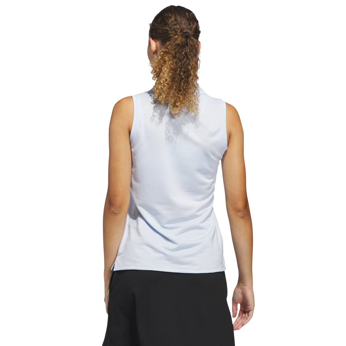adidas Women's Solid Ottoman Short Sleeve Polo