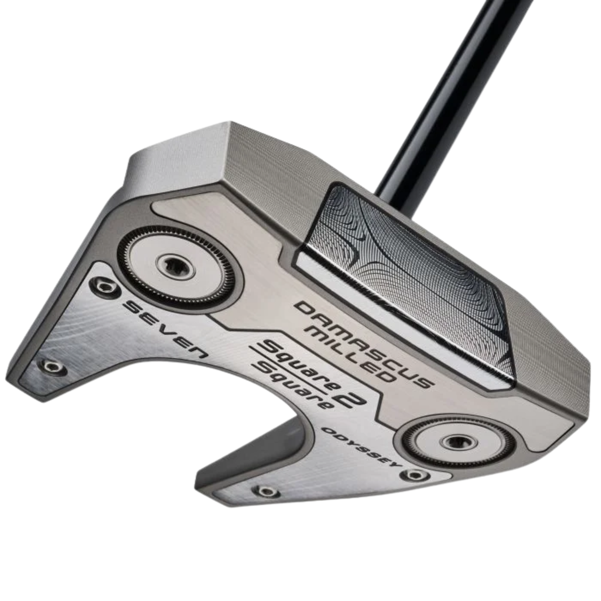Odyssey Damascus Milled Square 2 Square Seven Center Shaft Putter