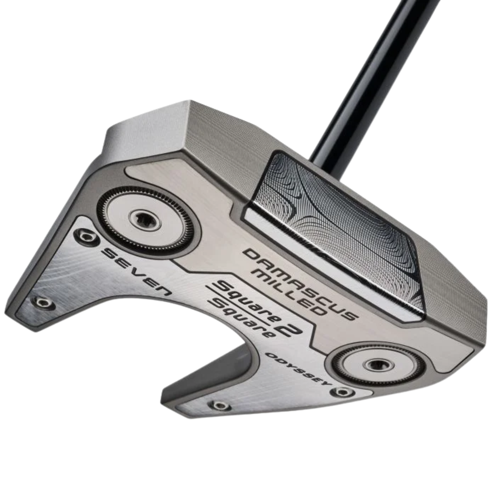 Odyssey Damascus Milled Square 2 Square Seven Center Shaft Putter