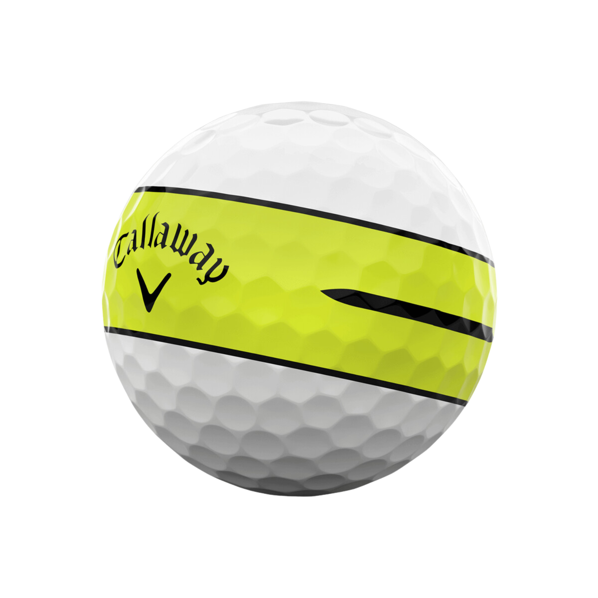 Callaway Chrome Tour 360° Yellow Stripe Golf Balls