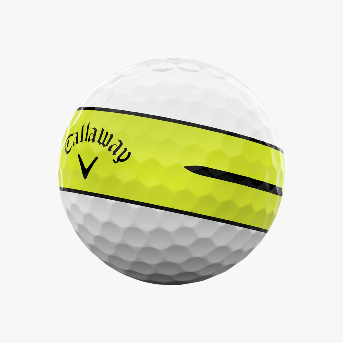 Callaway Chrome Tour X 360° Yellow Stripe Golf Balls