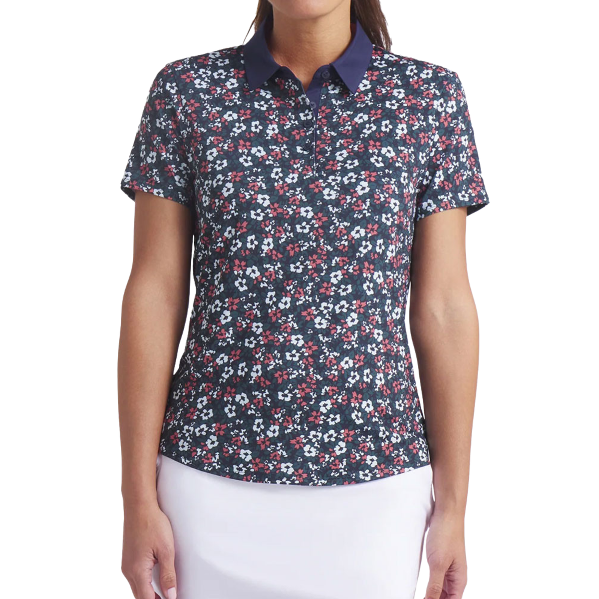 PUMA Women's Floral Burst SS Polo