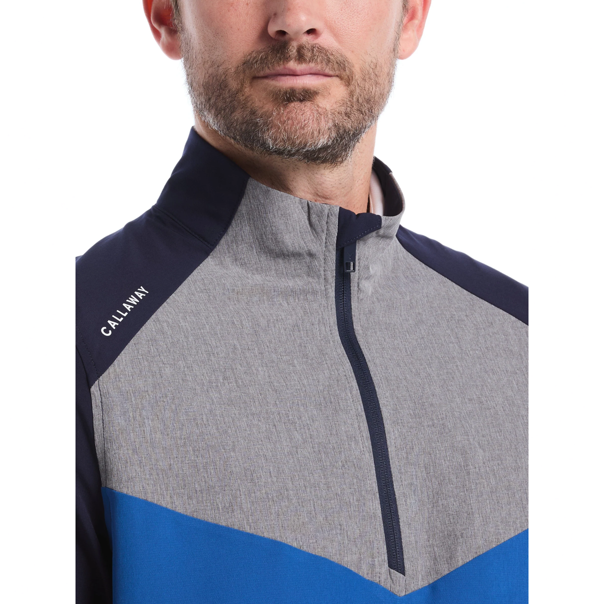 Callaway Mens Half Zip SS Wind Jacket