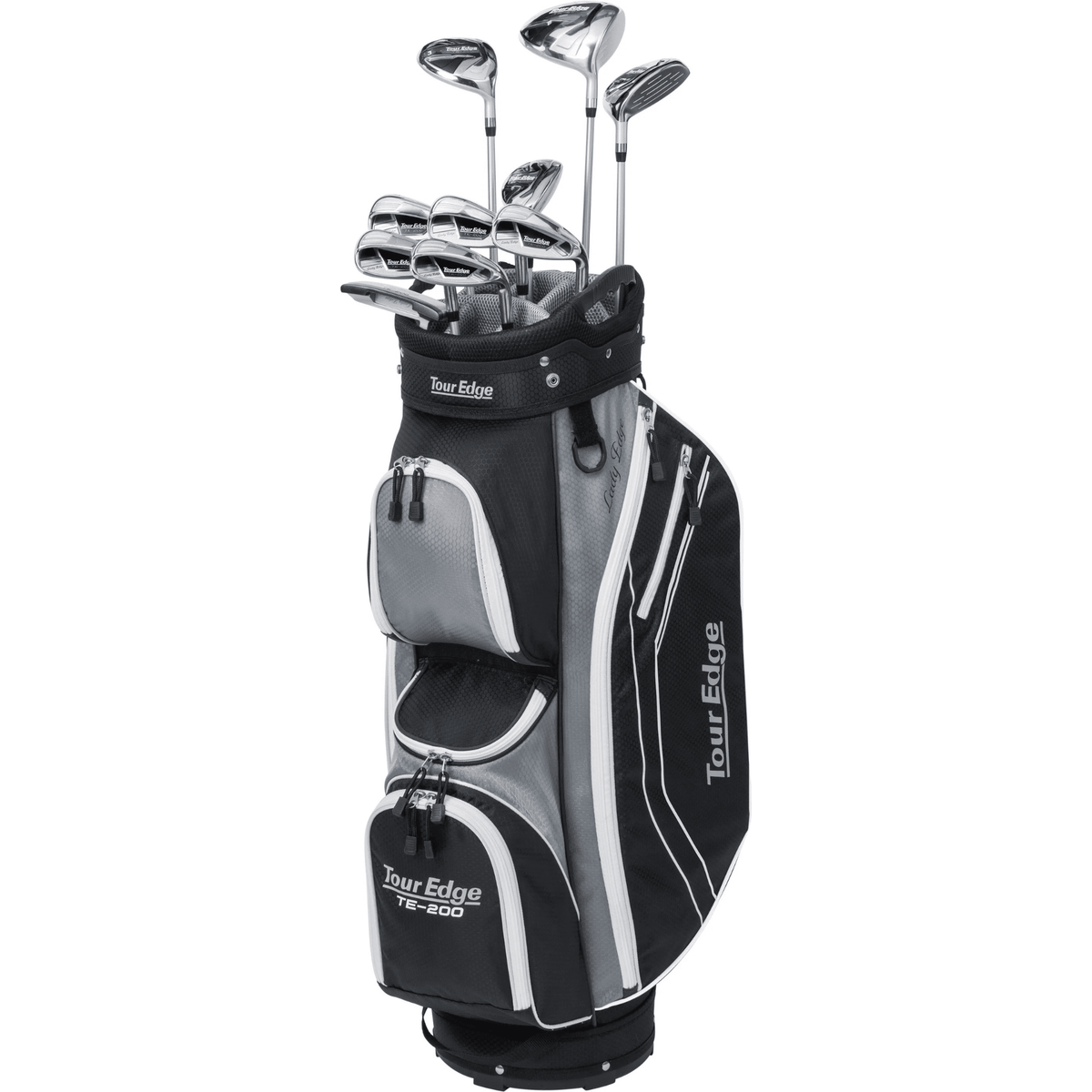 Tour Edge Women's TE-200 Complete Golf Package Set - Black/Silver