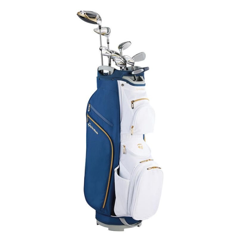 TaylorMade Women's Kalea Gold Premium 10pc Package Set - Cart Bag
