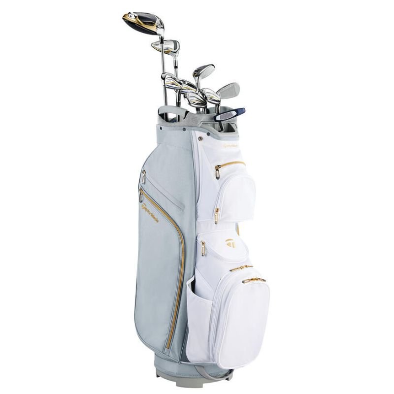 TaylorMade Women's Kalea Gold Premium 10pc Package Set - Cart Bag